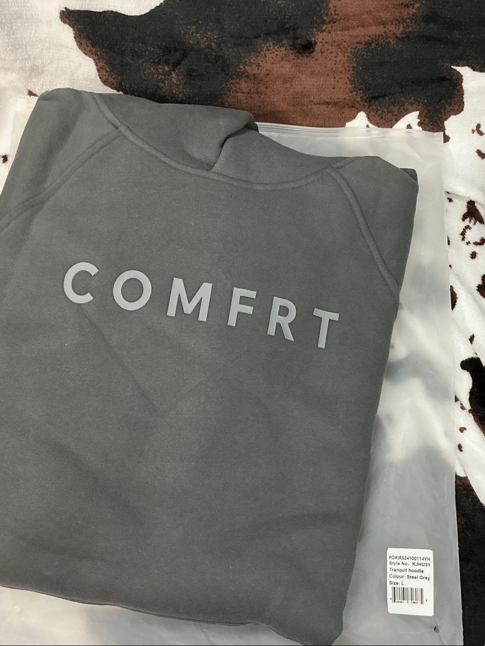 COMFRT Women's Pullover Sweatshirt in Steel Grey